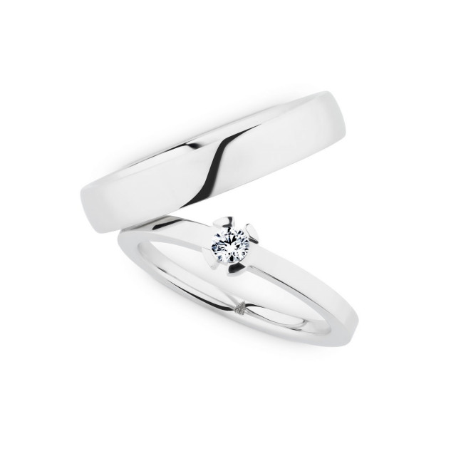 Ehering mit Diamant von Christian Bauer
