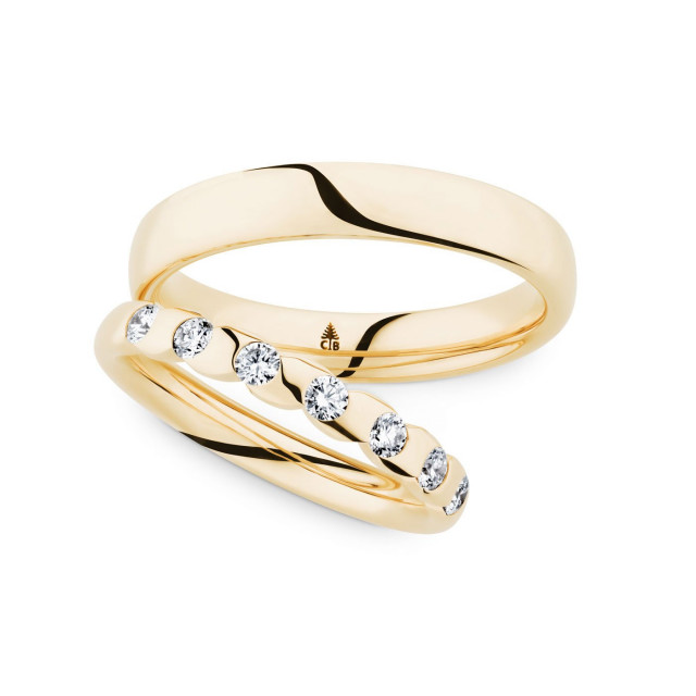 Ehering mit Diamant von Christian Bauer
