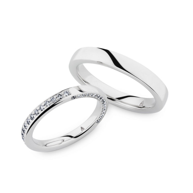 Ehering mit Diamant von Christian Bauer