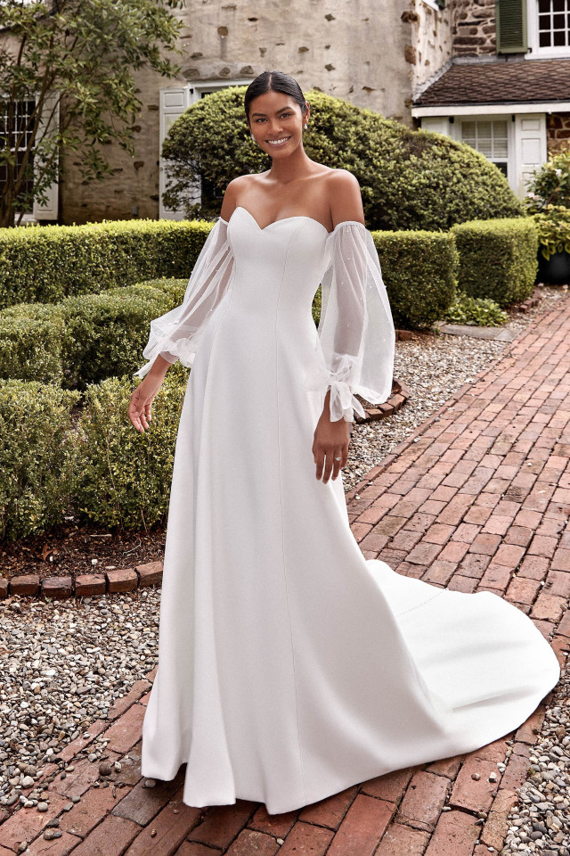 Brautkleid mit Ärmel