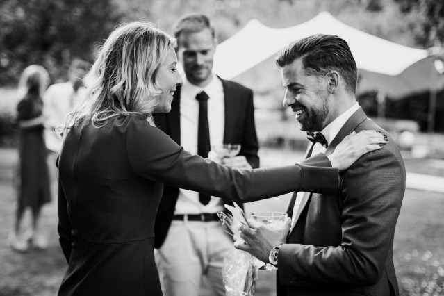 Felicitatie aan de bruidegom