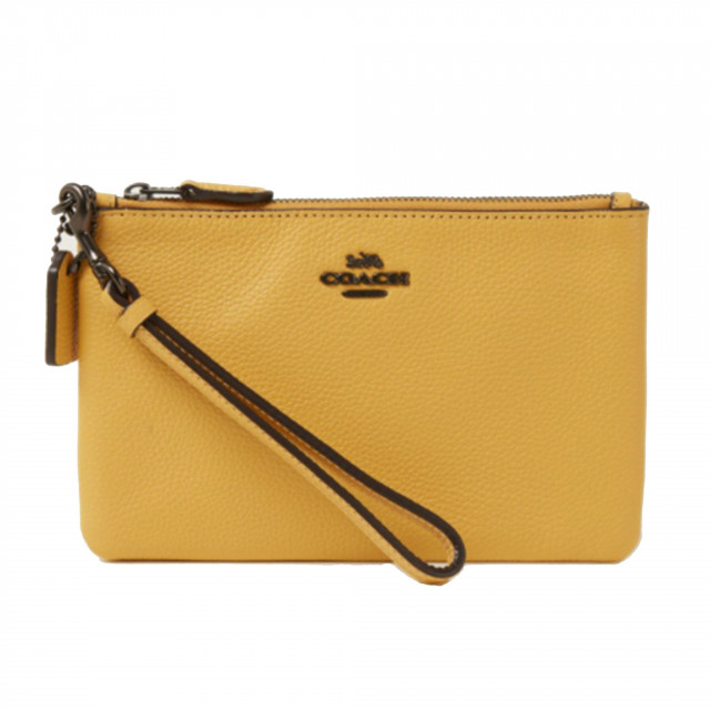 Clutch okergeel voor dresscode festival chic