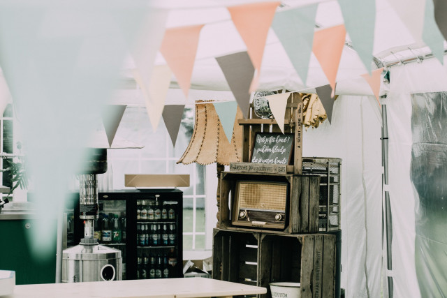 Vintage Möbel für eine Vintage-Hochzeit