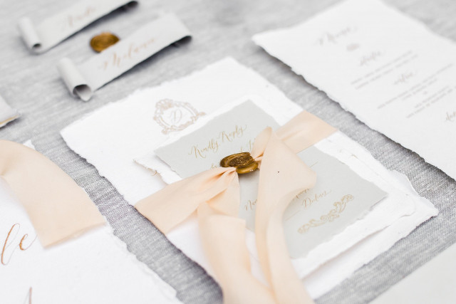 Hochzeitseinladungen mit Siegel