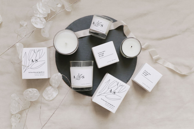 Kerzen als Gastgeschenke zur Hochzeit