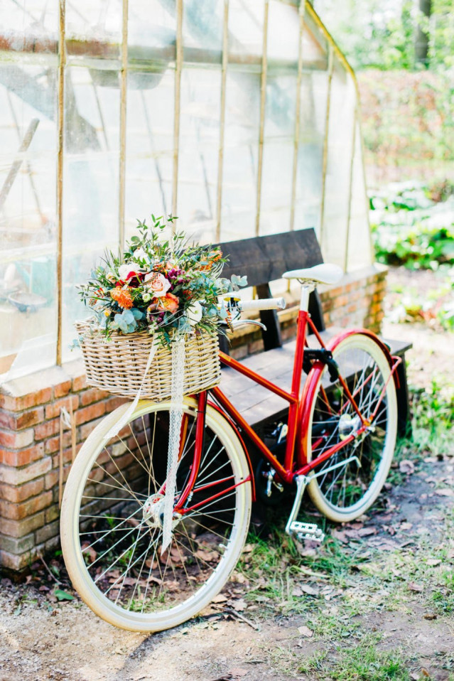 Fahrrad als Hochzeitsauto