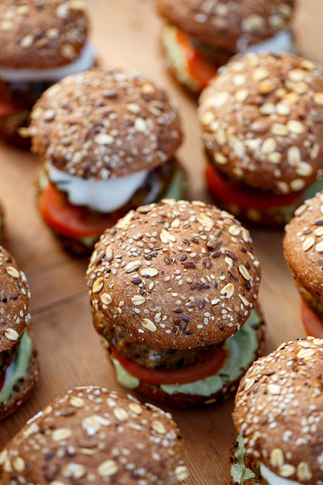 Mini Burger für die Hochzeit