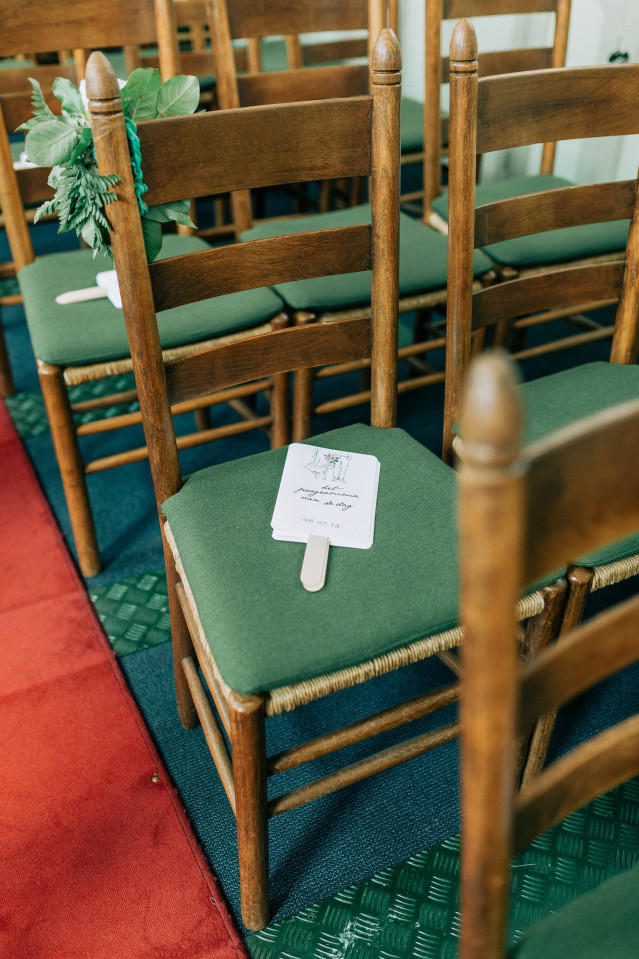 Programmheft in der Kirche