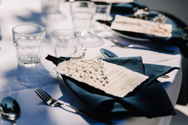 Tischdeko für die Hochzeit