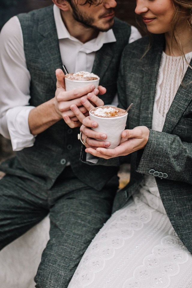 Heiße Schokolade für die Hochzeit